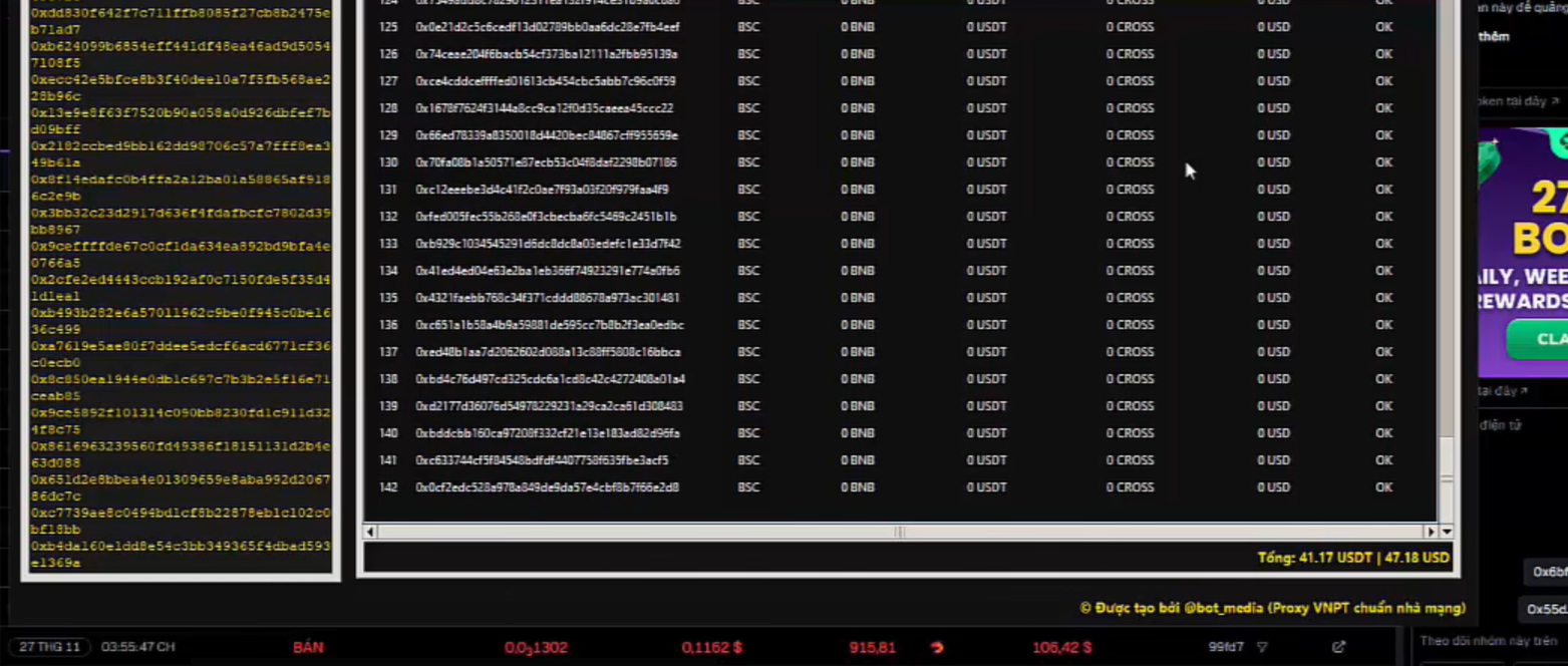 TOOL CHECK SỐ DƯ VÍ ĐA CHAIN – WALLET SCAN EVM